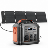 PurLink Go 300 Solar Generator Kit, 296Wh 300W Portable Power Station with 60W Foldable Solar Panel