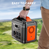 PurLink Go 300 Solar Generator Kit, 296Wh 300W Portable Power Station with 60W Foldable Solar Panel